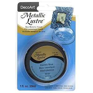 Deco Art ^bN X^[ bNX tBjbVA1 IXARY~bN u[ DecoArt Deco Art Metallic Lustre Wax Finish, 1 oz, Cosmic Blue