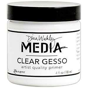 Ranger MDM46424 fBi EFCN[ fBA WFb\ 4IX W[ NAA4tʃIX Ranger MDM46424 Dina Wakley Media Gesso 4oz Jar-Clear, 4 Fl Oz