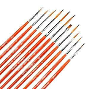 ȃGiyCguVZbg - A[eBXgAfA~j`AAANAʊG̋p11̃fBe[yCgLbg Artbrush Tower Small Enamel t Brushes Set - 11 Pieces Detail ting Kit 