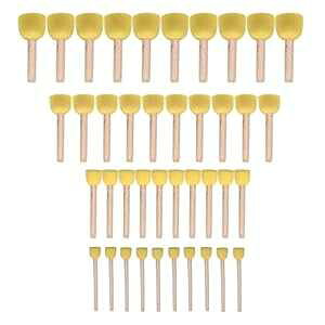 WAFJAMF 40 A\[gTCYEhX|WuVZbgAqpyCgc[ WAFJAMF 40-Pieces Assorted Size Round Sponges Brush Set, t Tools For Kids