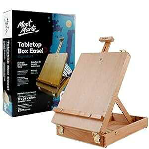 Mont Marte C[[ Gp fXN{bNX C[[ q l&A[eBXgp ui Mont Marte Tabletop Easels for ting, Desk Box Easels for Kids Adults&Artists,Beech Wood