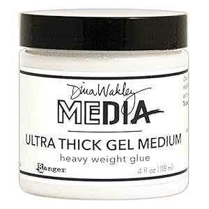 Ranger Medium 4 oz Dina Wakley Media ���Z���W�F���A�}���`�J���[ Ranger Medium 4 oz Dina Wakley Media Ultra Thick Gel, Multicolor