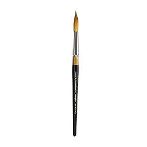 KINGART Premium Original Gold 9020-16 ULTRA ROUND Series Artist Brush, Golden Taklon Synthetic Hair, Short Handle, for Acrylic, Watercolor, Oil and Gouache ting, Size 16