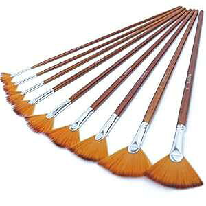 DUGATO A[eBXgt@yCguVZbg 9  - \tgEh~iCіؐOnhyCguVZbgANʃICKbVGp DUGATO Artist Fan t Brushes Set 9pcs - So