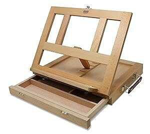 VViViD |[^u܂肽݃X^WIC[[{bNXA[ot VViViD Portable Tabletop Collapsible Studio Easel Box w/Built-in Storage Drawer