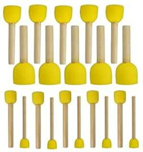 WAFJAMF 20 A\[gTCYEhX|WuVZbgAqpyCgc[ WAFJAMF 20-Pieces Assorted Size Round Sponges Brush Set, t Tools for Kids