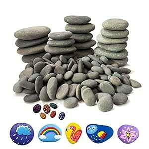 Lifetop 120 yCgbN DIYbN tbg&X[YȗDbN A[gAH|Ap hp^/^/^bN yCgbNpɌI Lifetop 120PCS ting Rocks, DIY Rocks Flat & Smooth Kind