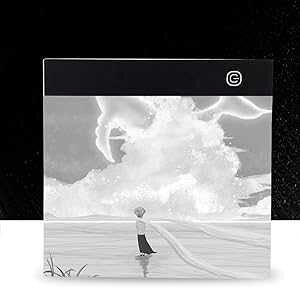 FTVOGUE LED Tracing Light Box Board, Adjustable Brightness A5 USB Art Drawing Sketching Copy Pad for Tattoo Drawing, Streaming, Sketching
