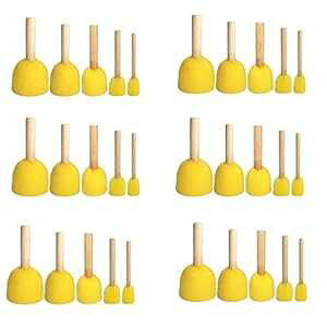 Yoogeer 30 EhyCgtH[X|WuVqpyCgc[X|WXeBv[ZbgA5 TCYA6 bg Yoogeer 30pcs Round t Foam Sponge Brush Kids ting Tools Sponge Stippler Set,5 Size,6 Lo