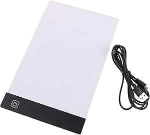 Kayueti A5 LED Drawing Tablet Thin Art Stencil Drawing Board Light Box tracing Table pad, for 5D Diamond ting Full Drill Embroidery, Cross Stitch Embroidery, Embossing, Sewing Projects etc