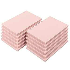 SGHUO 12 4C` x 6C` sNSubN X^vp \tgo[Ntg _炩Ē₷ SGHUO 12 Pcs 4" x 6" Pink Rubber Carving Blocks for Stamp Soft Rubber Crafts, Soft and Easy to Carve