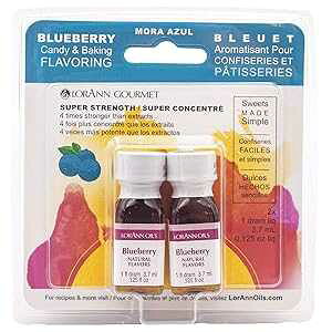 LorAnn �u���[�x���[ SS (�i�`�������t���[�o�[����)�A1 �h�����{�g�� (0.0125 �t�ʃI���X - 3.7 ml - ������ 1 �t) - �u���X�^�[�t���c�C���p�b�N LorAnn Oils LorAnn Blueberry SS (with natural flavors), 1 dram bottle (