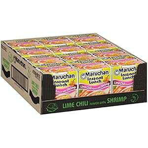 } CX^g` C` Gr 2.25IX 12pbN Maruchan Instant Lunch Lime Chili Flavor with Shrimp, 2.25 Oz, Pack of 12
