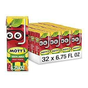 bc 100p[Zg t[c|`W[X 6.75tʃIXi32{j Mott's 100 percent Fruit Punch Juice, 6.75 fl oz boxes (Pack of 32)