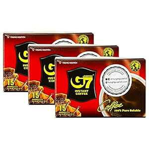G7 �s���A �u���b�N �R�[�q�[�A3 �p�b�N�A45 �� TRUNG NGUYEN G7 pure black coffee, 3-pack, 45 Servings