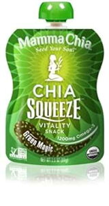 Mamma Chia XNC[Y oC^eB XibNAO[ }WbNA3.5 IX (8 pbN) Mamma Chia Squeeze Vitality Snack, Green Magic, 3.5 Ounce (Pack of 8)