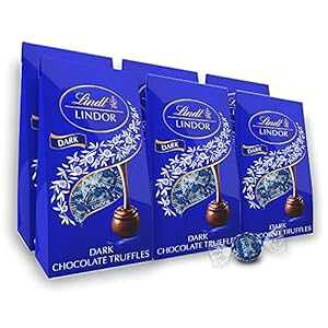 Lindt LINDOR _[N`R[ggtA̓̃MtgɍœKA炩łƂ낯gtZ^[̃_[N`R[gLfBA5.1IX obO(6) Lindt LINDOR Dark Chocolate Truffles,