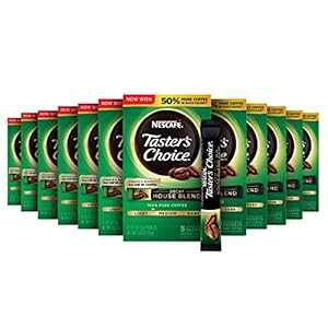 lXJtF eCX^[Y`CX fJtFCX^gR[q[AnEXuhA0.52IX (12pbN) Nescafe Taster's Choice Decaf Instant Coffee, House Blend, 0.52 Ounce (Pack of 12)