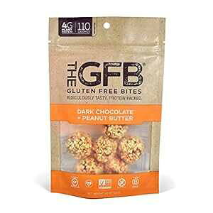 The GFB Gluten Free Protein Bites, Dark Chocolate Peanut Butter, 4 Ounce (6 Count), Vegan, Dairy Free, Non GMO, Soy Free The Gluten Free Bar The GFB Gluten Free Protein Bites, Dark Chocolate Peanut Butter, 4 O