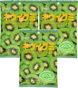 tLEC O~LfB 3.77IX (3pbN) Kasugai Kiwi Gummy Candy 3.77oz (3 Pack)