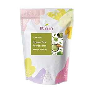 Bossen ^sIJ eB[ pE_[ ~bNX - Β - 2.2 |h Bossen Bubble Tea Powder Mix - Green Tea - 2.2 Pound