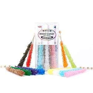 Extra Large Rock Candy Sticks: 12 Assorted Lollipop - Party Favors - Candy Buffet - Bulk Rock Candy Sticks for Birthdays, Weddings, Reception Candy, Decorationsand Baby Shower, Espeez Bulk Candy