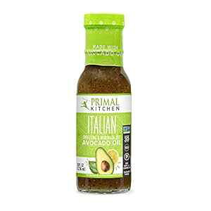 Primal Kitchen - A{JhICx[X̃hbVOƃ}lAC^ArlObgA1pbNAWhole30PaleoFς Primal Kitchen - Avocado Oil-Based Dressing and Marinade, Italian Vinaigrette, Pack of 1, 