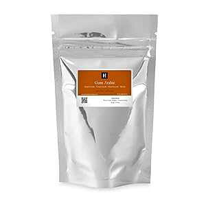 HalalEveryDay Gum Arabic - 8oz- Arabic Gum - Aacia Gum - 100% pure and food grade Natural Gum - Beautiful and Large Nuggets.- Imported from Africa