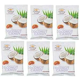 とろけるスイート プレミアムハードキャンディ 個包装 (ココナッツ、4.4オンス、6個入り) Melting Sweet Premium Hard Candy, Individually Wrapped (Coconut, 4.4oz, Pack of 6)