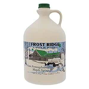 tXgbW [v t@[ I[KjbN [v VbvAO[h AA128 tʃIXA~fBA Ao[ b` Frost Ridge Maple Farm Organic Maple Syrup, Grade A, 128 fl oz, Medium Amber Rich