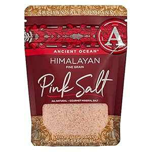 Artisan Salt Company ÑCmq}sN\gA㎿AWbvgbv|[`A4IX SaltWorks Artisan Salt Company Ancient Ocean Himalayan Pink Salt, Fine, Zip-Top Pouch, 4 Ounce