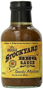 American Stockyard - I[KjbN X[L[ }X^[h BBQ \[X - č - 14IX̃{g ??- Ƒ - ׂēVRgpAʂ American Stockyard - Organic Smoky Mustard BBQ Sauce - 
