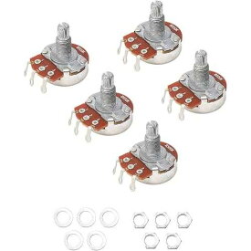 B500k OHM ビッグコントロールポットエレクトリックベースギターポテンショメータオーディオトーンポット 5 個パック JIUWU B500k OHM Big Control Pots Electric Bass Guitar Potentiometers Audio Tone Pot Pack of 5