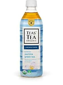 Teas' Tea 無糖ジャスミン緑茶オーガニック、砂糖不使用、0 カロリー、16.9 オンス (12 個パック) Teas' Tea Unsweetened Jasmine Green Tea Organic, Sugar Free, 0 Calories, 16.9 Ounce (Pack of 12)
