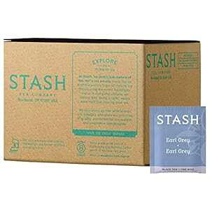 Stash Tea A[OCgAeB[obO 100 {bNX (pbP[W͈قȂꍇ܂) Stash Tea Earl Grey Black Tea, Box of 100 Tea Bags (Pack May Vary)