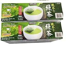 J[Nh VOl`[ ɓ uh (Β) YΒt 100% eB[obO 100  (2 pbN) Kirkland Signature Ito En Matcha Blend (Green Tea), 100% Japanese Green Tea Leaves, Box of 100 Tea Bags (Pack o