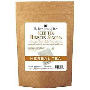 The Republic Of Tea nCrXJX TOA ACX eB[A傫ȃACX eB[ |[` 40  / 40 NH[gAJtFCt[ n[u t[c uh The Republic Of Tea Hibiscus Sangria Iced Tea, 40 La