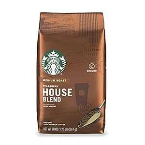 X^[obNX ~fBA [Xg OEh R[q[ ? nEX uh ? 100% ArJ ? 1  (20 IX) Starbucks Medium Roast Ground Coffee House Blend 100% Arabica 1 bag (20 oz.)