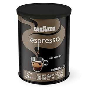 Lavazza Caffe GXvb\ OEh R[q[ uhA~fBA [XgA8 IX Lavazza Caffe Espresso Ground Coffee Blend, Medium Roast, 8 oz
