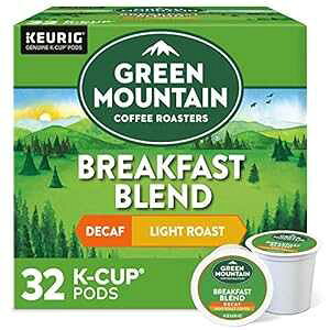 Green Mountain Coffee Roasters fJtFubNt@XguhAVOT[uL[O K Jbv|bhACg[XgR[q[A32  Green Mountain Coffee Roasters Decaf Breakfast Blend , Single-Serve Keu