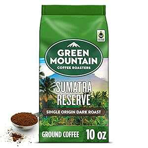 Green Mountain Coffee Roasters Sumatra ReserveA҂R[q[A_[N[XgAܓ 10 IX (pbP[W͈قȂꍇ܂) Green Mountain Coffee Roasters Sumatra Reserve, Ground Coffee, Dark Roast, Bagged 10 