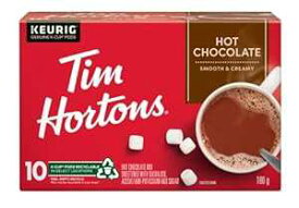 Tim Hortons Original Hot Chocolate, Single Serve Keurig K-Cup Pods, 10 Count