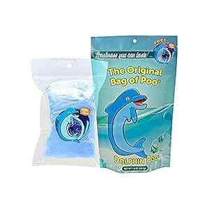 mxeB񂿃MOMtgpIWi񂿑 CĴ񂿁iu[킽߁j The Original Bag of Poo, Dolphin Poop (Blue Cotton Candy) for Novelty Poop Gag Gifts