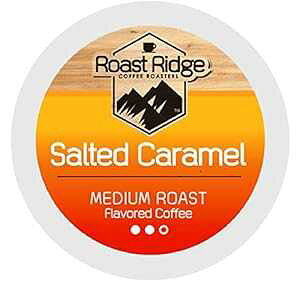 Roast Ridge VOT[u R[q[|bh L[O KJbv u[Ή L 100 Roast Ridge Single Serve Coffee Pods Compatible with Keurig K-Cup Brewers, Salted Caramel, 100 Count