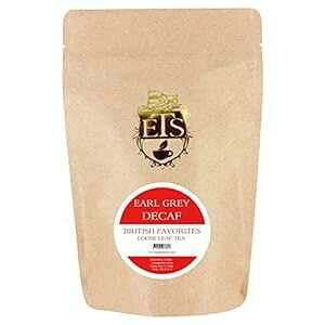 English Tea Store [Y[tAA[OC CO2 JtFCX eB[ pE` - 4 IXA4 IX English Tea Store Loose Leaf, Earl Grey CO2 Decaffeinated Tea Pouches - 4oz, 4 Ounce