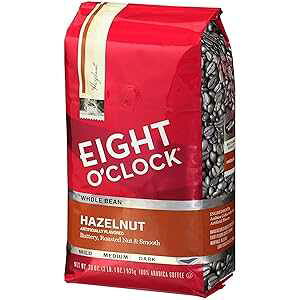 33 IX (1 pbN)Aw[[ibcAGCgINbNz[r[R[q[Aw[[ibcA33 IX (1 pbN) Eight O'Clock Coffee 33 Ounce (Pack of 1), Hazelnut, Eight O'Clock Whole Bean Coffee, Haz
