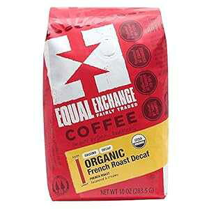 CR[ GNX`FW I[KjbN OEhAt` [Xg fJtFA10IXobO Equal Exchange Organic Ground, French Roast Decaf, 10-Ounce Bag