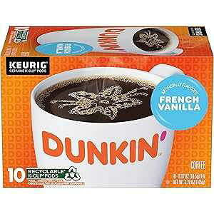 _L t` oj t[o[ R[q[AL[O K Jbv |bh 60  Dunkin' French Vanilla Flavored Coffee, 60 Keurig K-Cup Pods