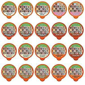 _uh[icR[q[fJtFt[o[R[q[VOT[uJbvL[O K Jbv҃oGeBpbNTv[A20  Double Donut Coffee Decaf Flavored Coffee Single Serve Cups For Keuri