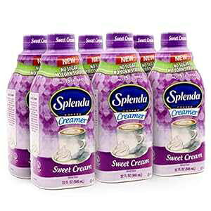 SPLENDA VK[t[AJ[̃XC[gN[R[q[N[}[B6{pbNi32IX{gj SPLENDA Sugar Free, Low Calorie Sweet Cream Coffee Creamer. Pack of 6 (32oz. Bottles)